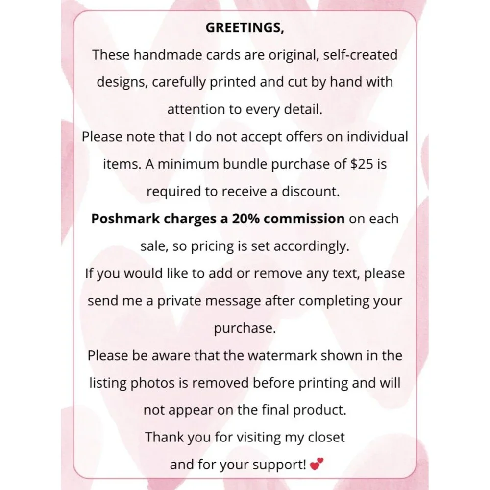 100 Personalized Fashion Thank You Cards Small Business, 4×3 in